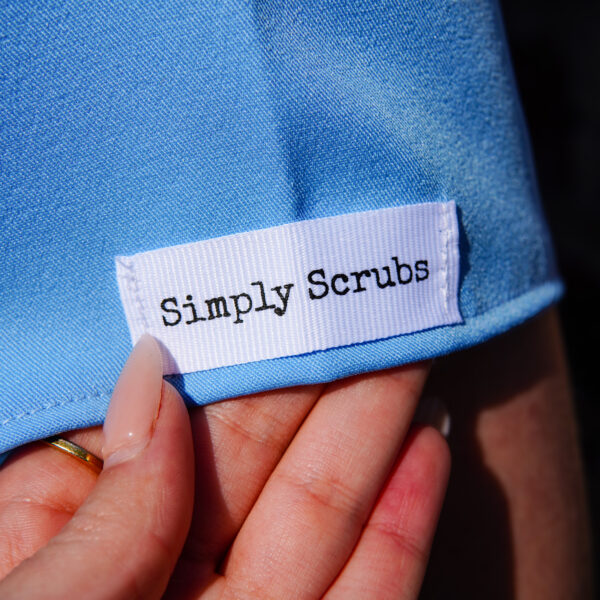 Sky Blue Scrub Top