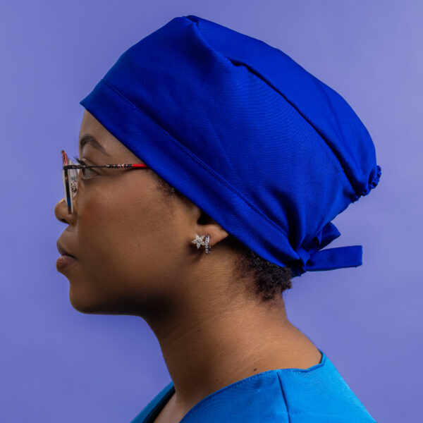 Electric Blue Scrub Cap