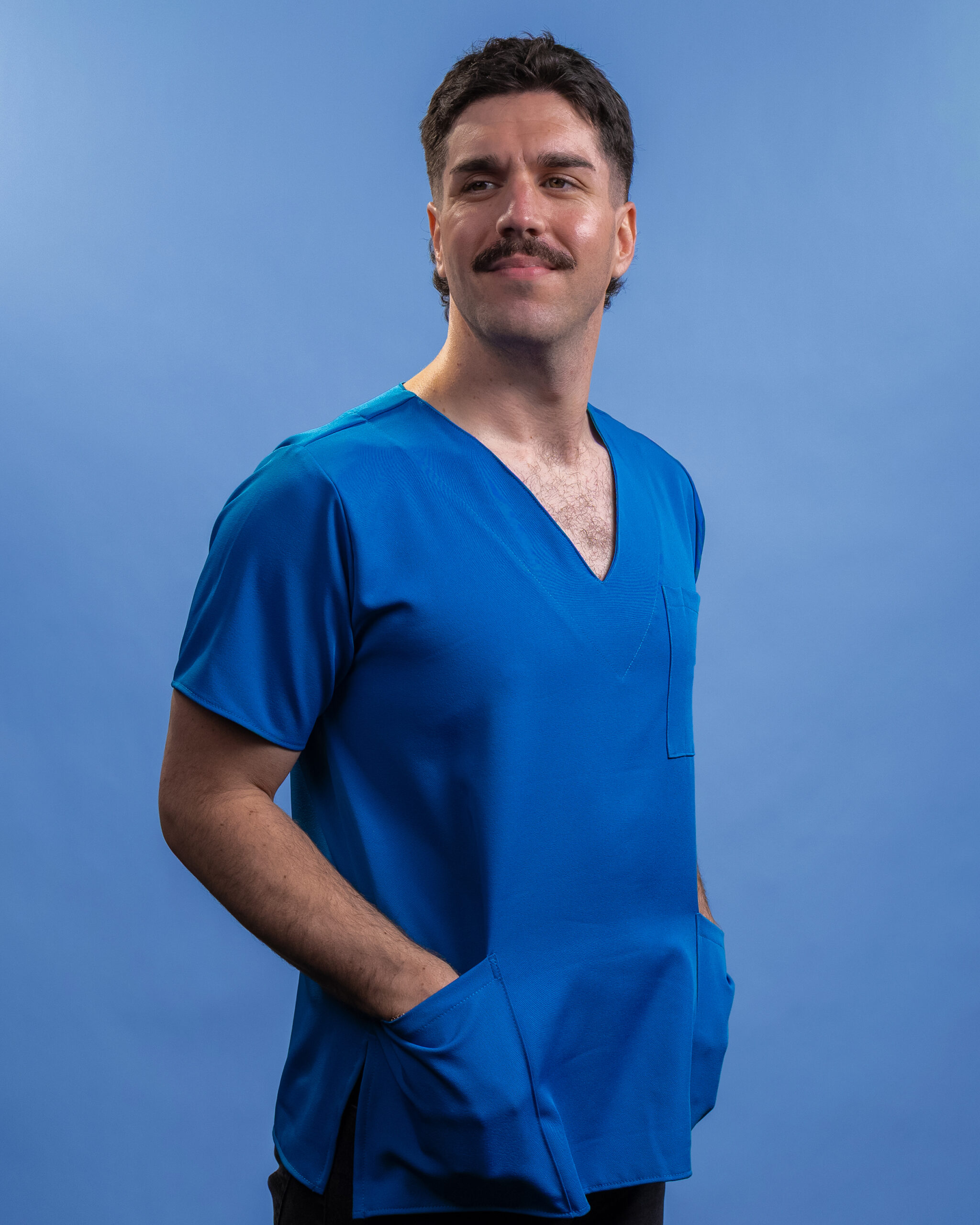 Turquoise Scrub Top - Image 2