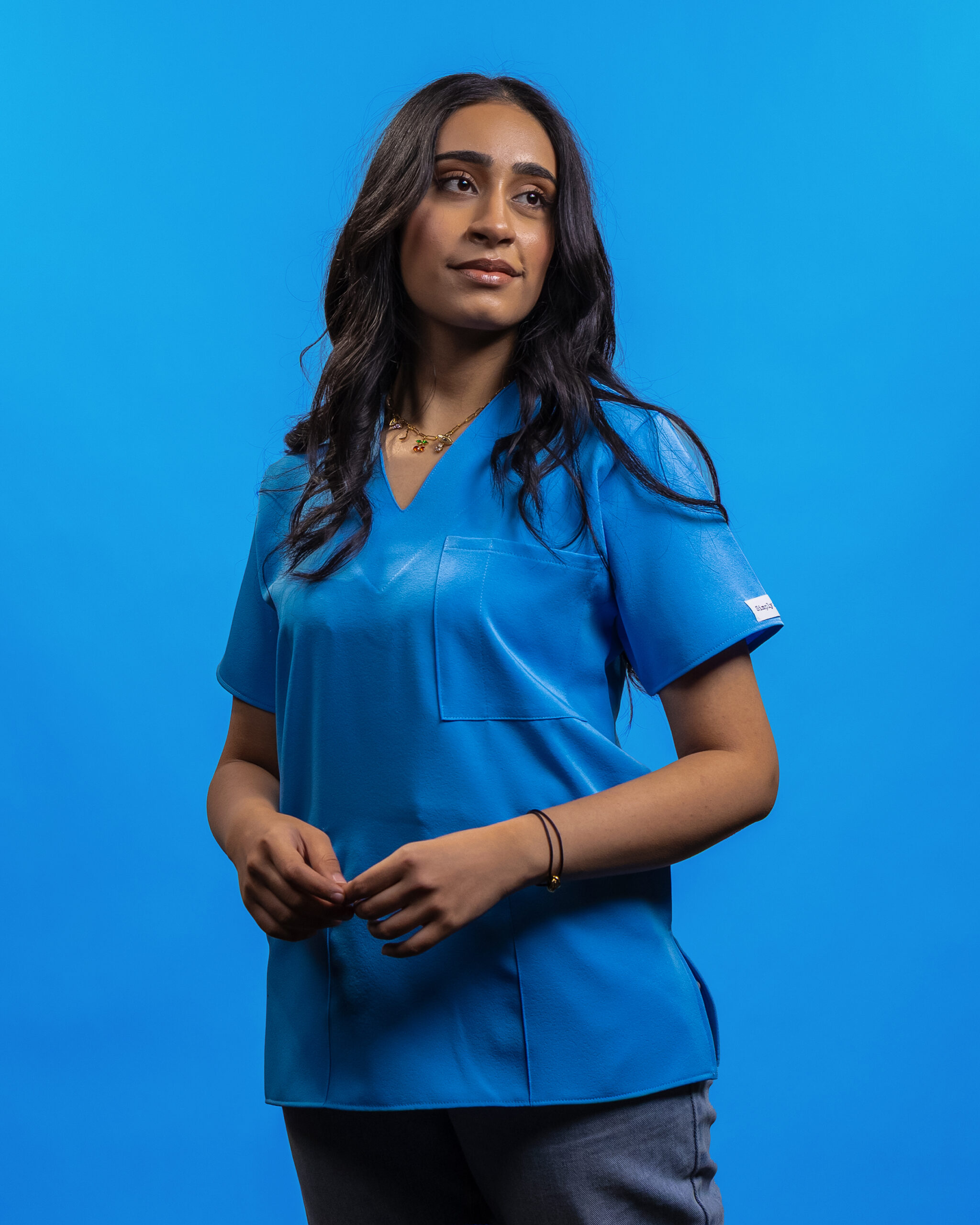 Turquoise Scrub Top